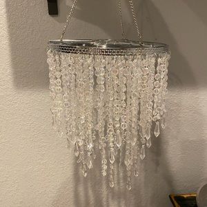 Iridesce Acrylic Bead Chain Hanging Chandelier